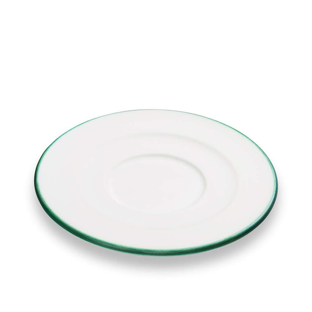 gmundner-keramik-unterteller-cappuccino-gourmet-14-cm-gr-ner-rand image 1