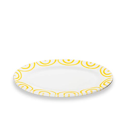 gmundner-keramik-platte-oval-gourmet-gelbgeflammt-21-x-14-cm-handgemacht-in-ster image 3