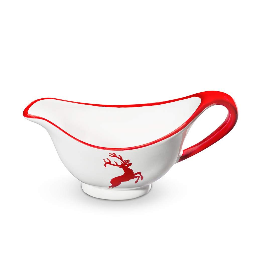 gmundner-keramik-sauciere-0-2-liter-rubinroter-hirsch-handgemacht-in-sterreich image 1