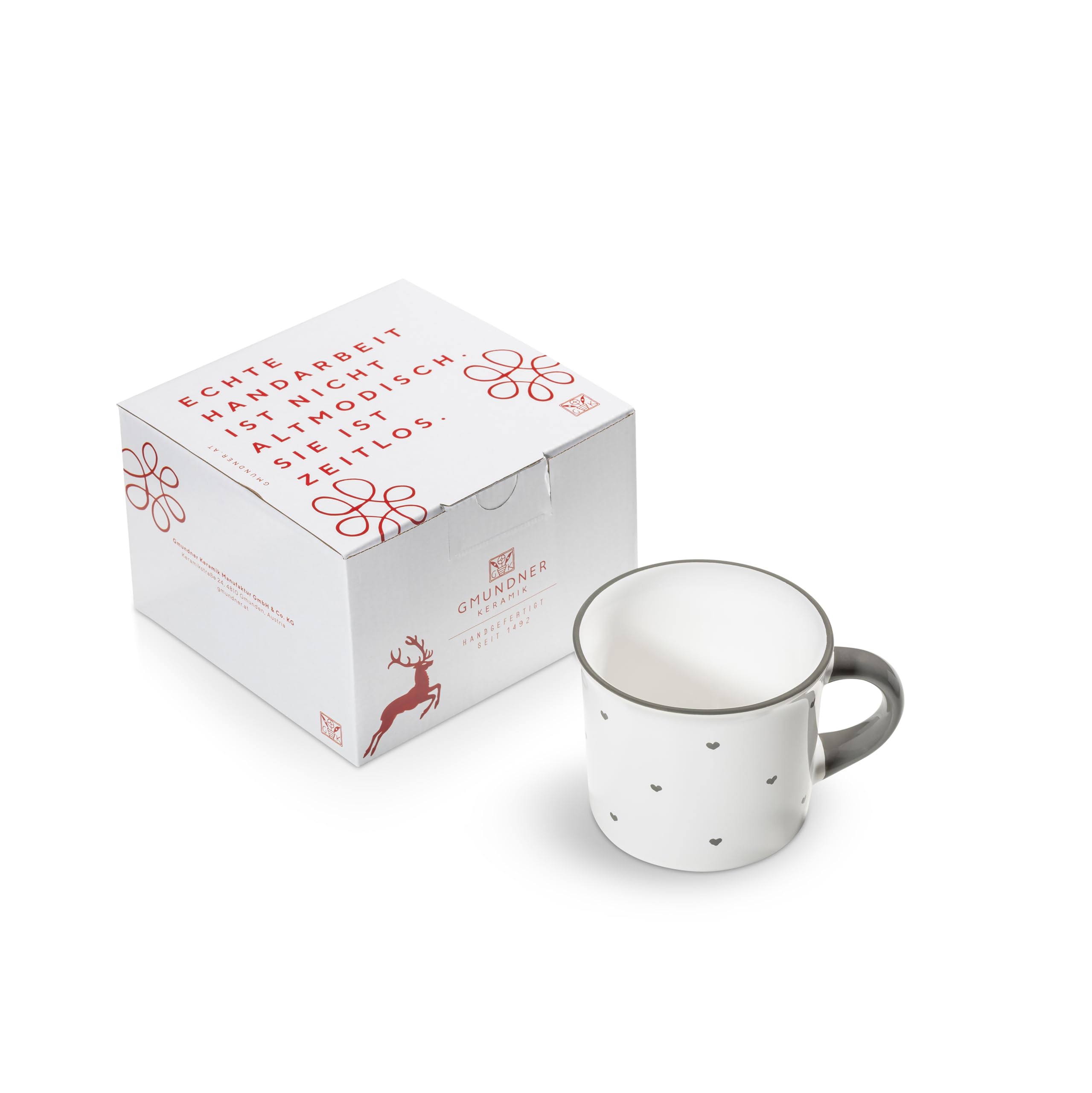 gmundner-keramik-herzerl-grau-kaffeeh3ce4ferl-glatt-0-24-liter-im-geschenkkarton image 1