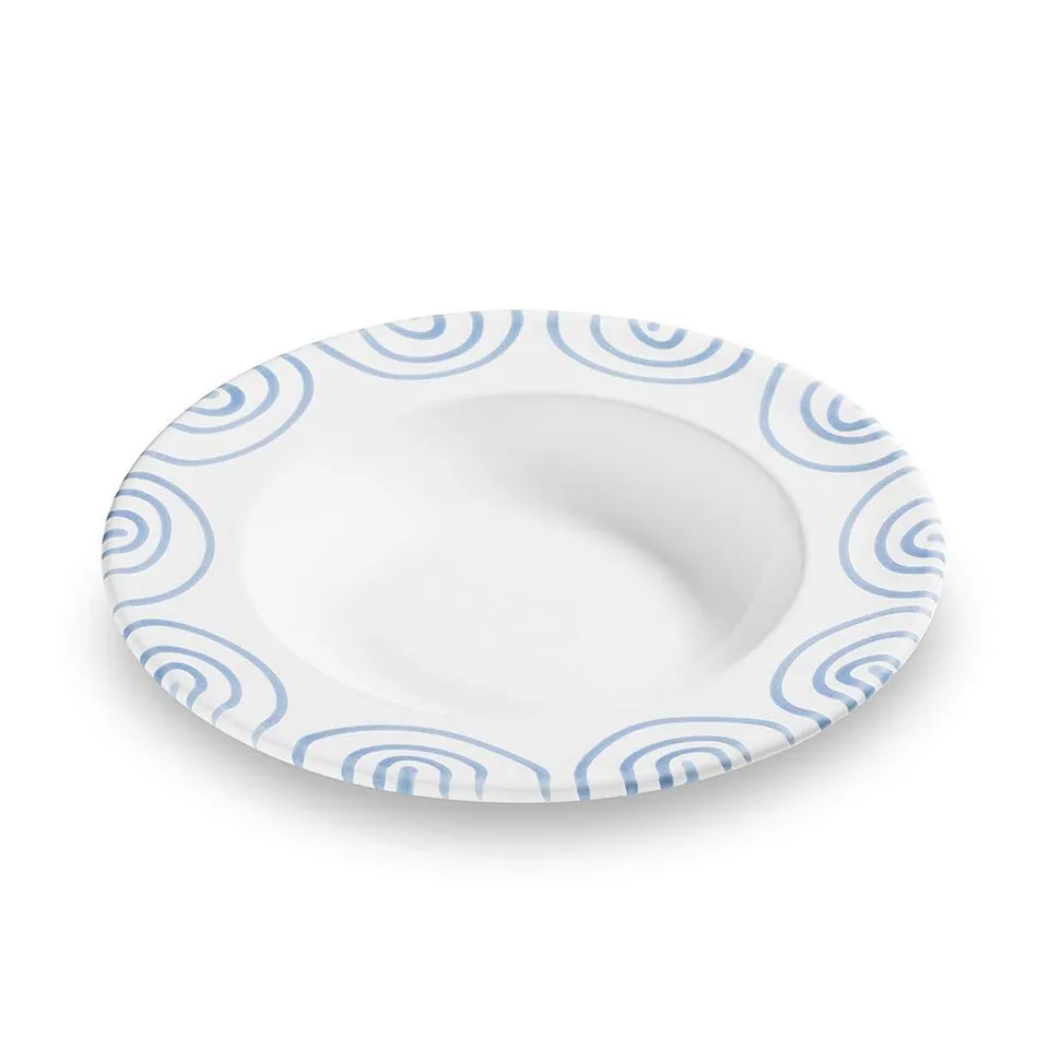gmundner-keramik-suppenteller-gourmet-24-cm-blaugeflammt image 1