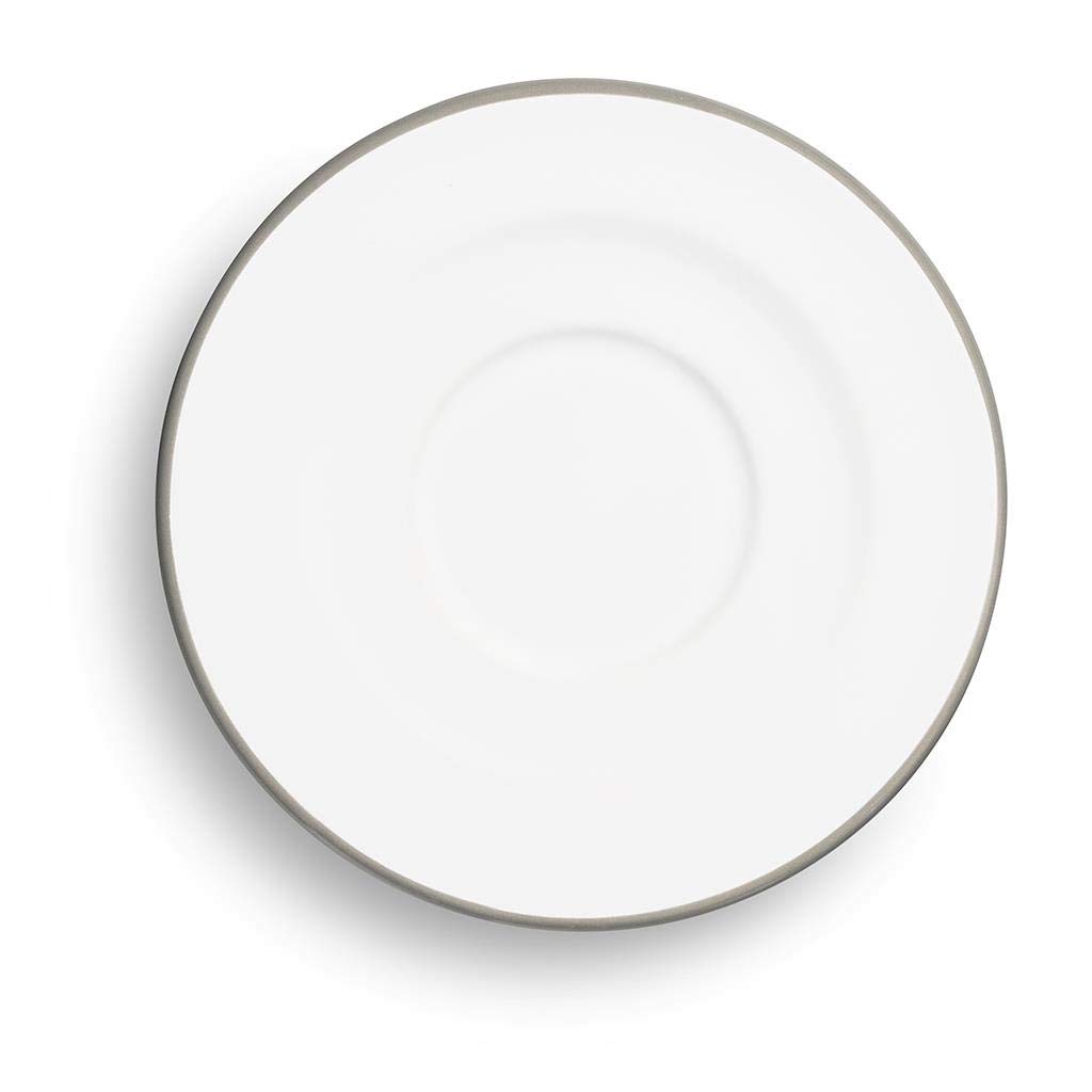 gmundner-keramik-unterteller-cappuccino-gourmet-grauer-rand-14-cm-durchmesser-ha image 2