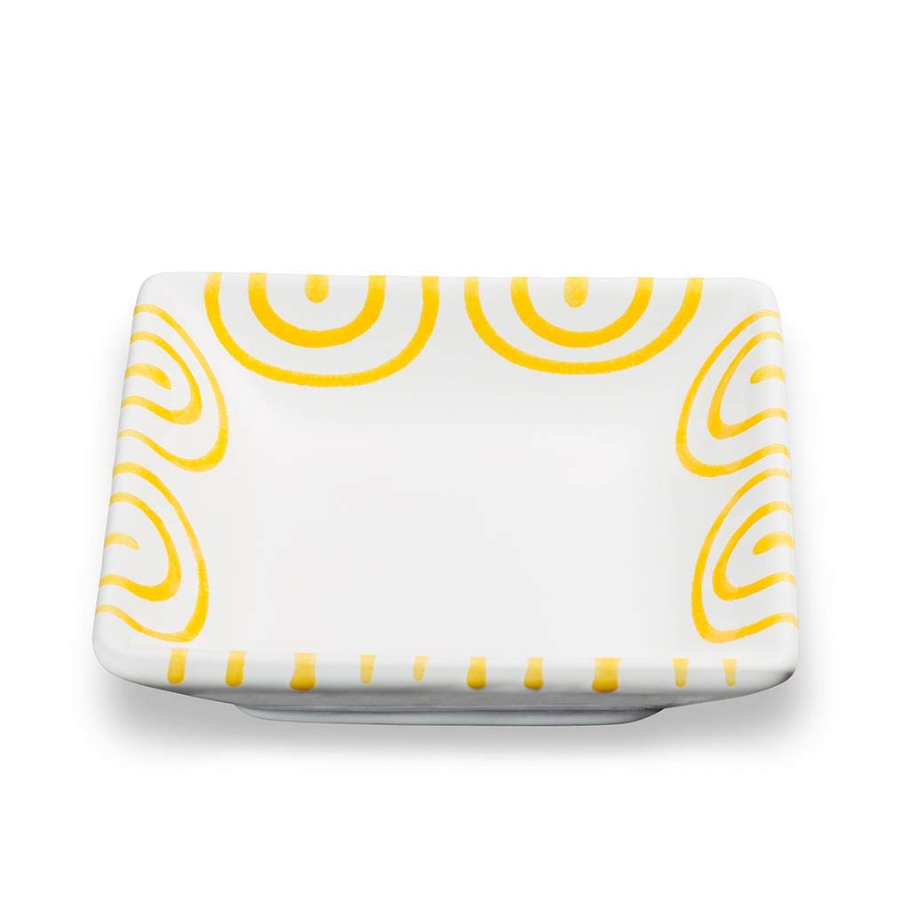 gmundner-keramik-snackschale-gelbgeflammt-11-x-11-cm-handgemacht-in-sterreich image 1