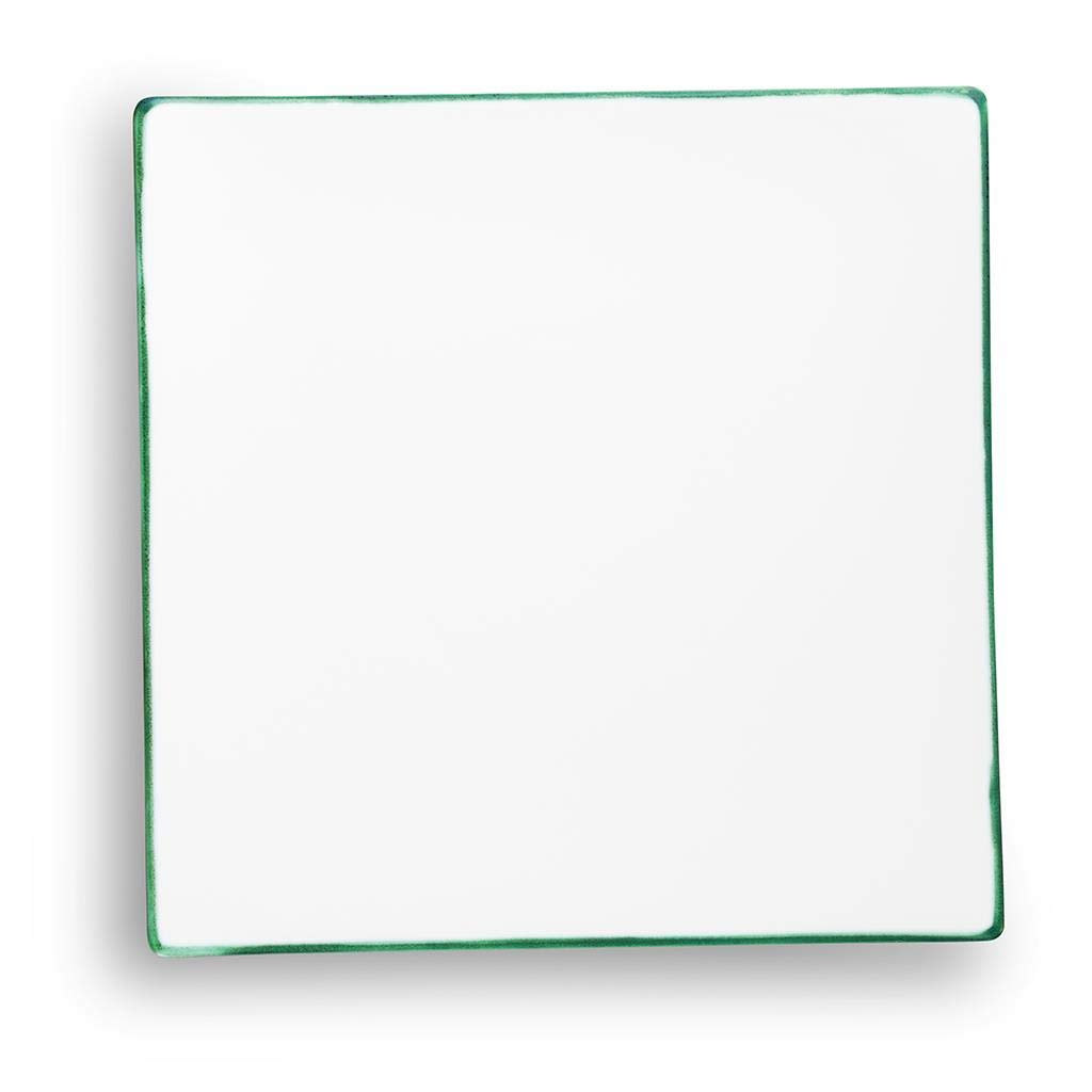 gmundner-keramik-speiseteller-26-x-26-x-2-2-cm-gr-ner-rand-handgemacht-in-sterre image 2