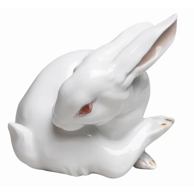 augarten-hase-in-drehung-figur image 1