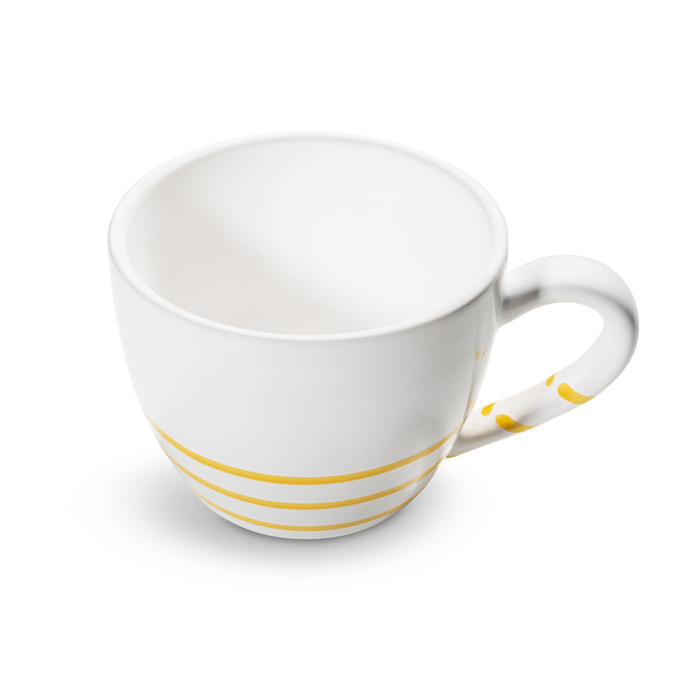 gmundner-keramik-pur-geflammt-gelb-teetasse-maxima-382-ml-handgefertigt image 1