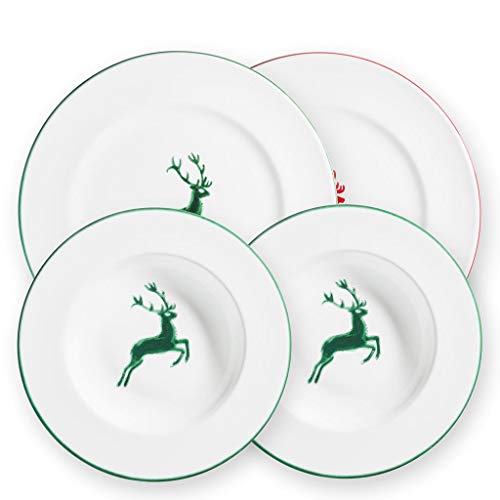gmundner-keramik-dinner-for-two-gourmet-geschirrset-gr-ner-hirsch-4-teilig-2-sup image 3