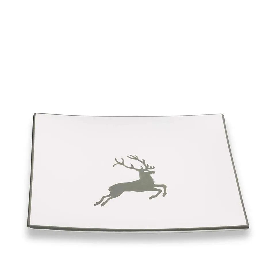 gmundner-keramik-dessertteller-grauer-hirsch-20-x-20-x-2-6-cm-handgemacht-in-ste image 1