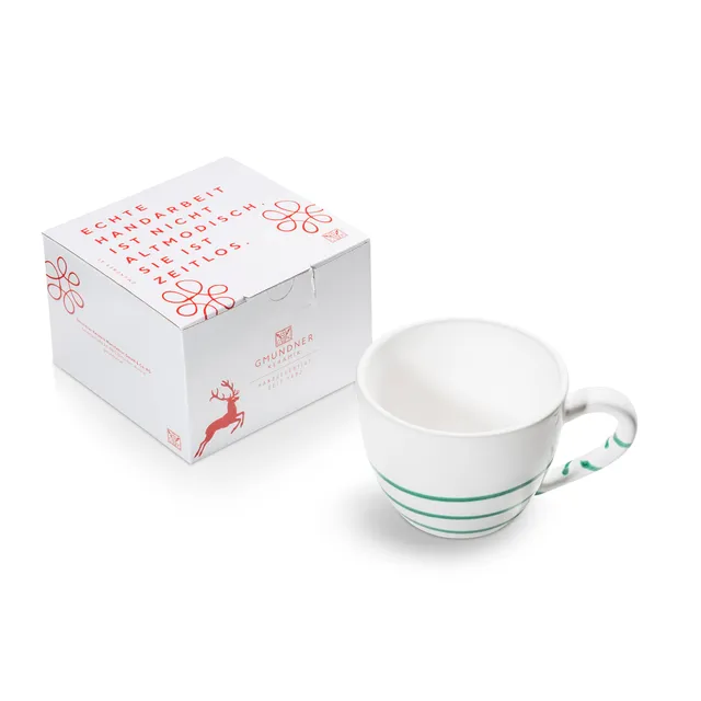 gmundner-keramik-pur-geflammt-gr-n-teetasse-maxima-382-ml-in-geschenkbox image 1