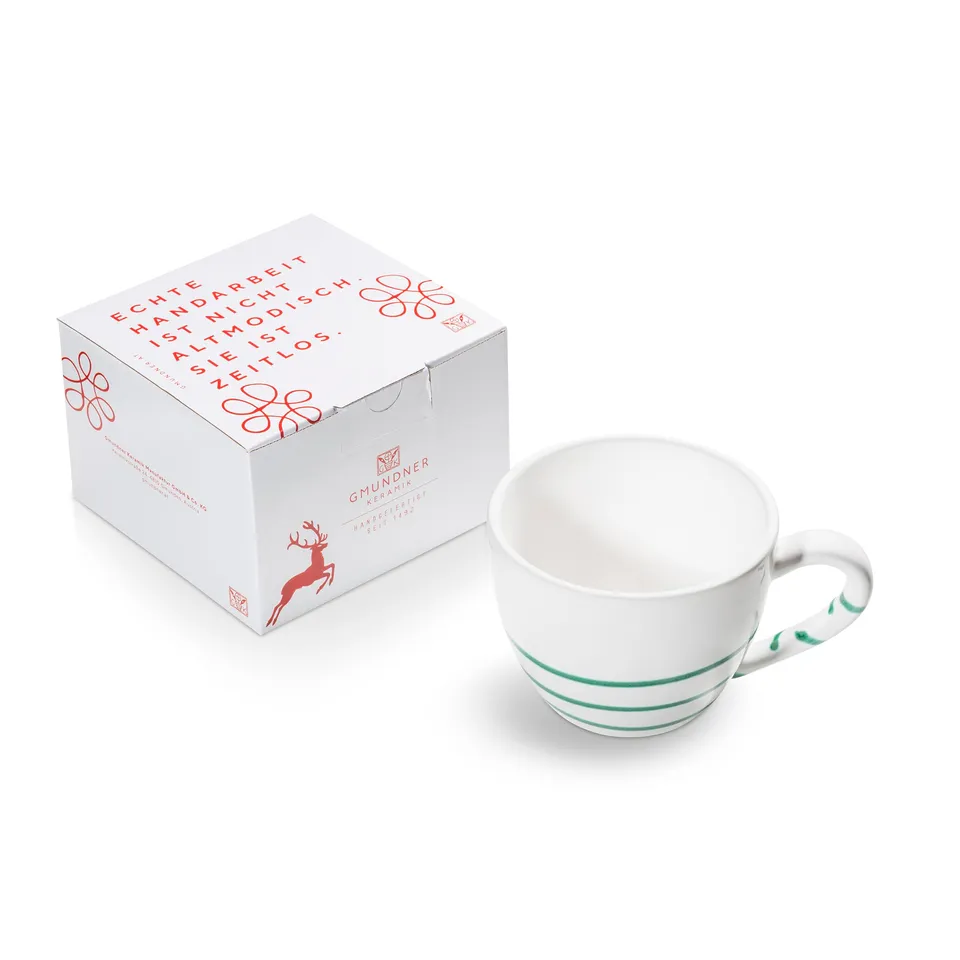 gmundner-keramik-pur-geflammt-gr-n-teetasse-maxima-382-ml-in-geschenkbox image 1