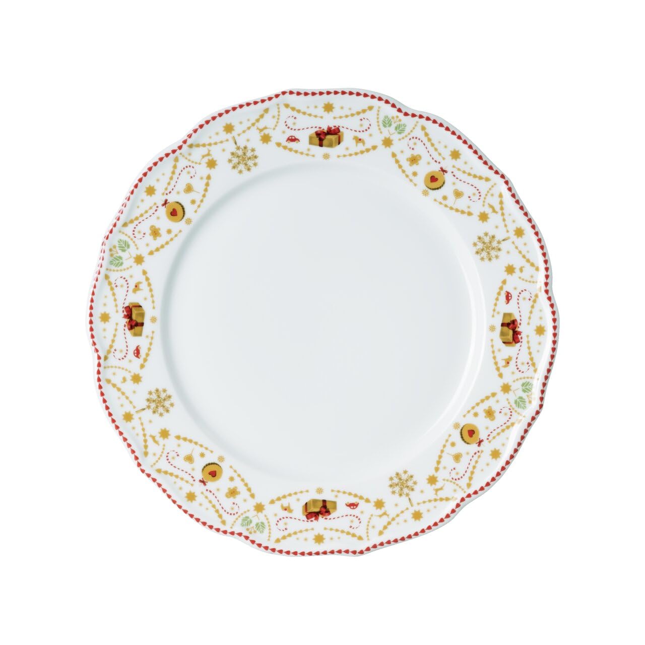 hutschenreuther-christmas-love-teller-flach-27-cm-rot-beige image 2