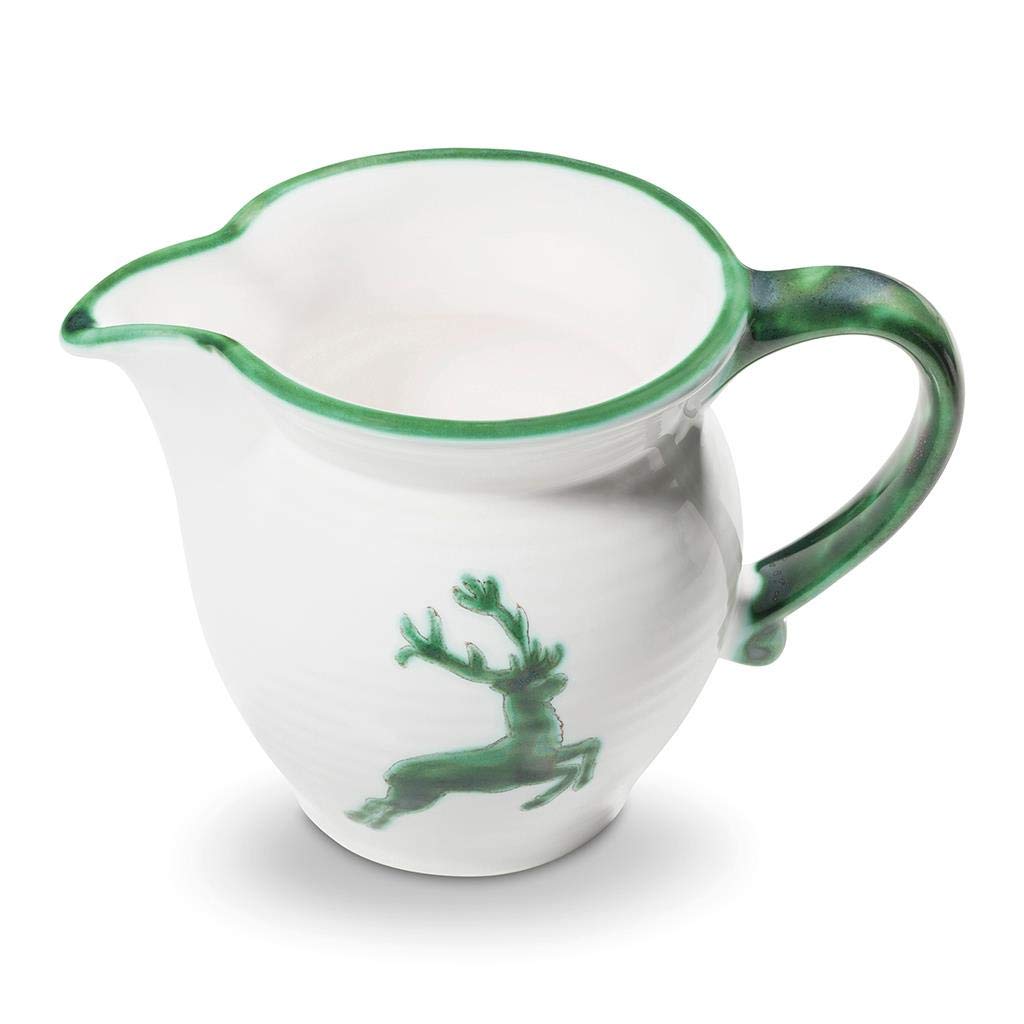 gmundner-keramik-milchgie-er-glatt-0-3-liter-gr-ner-hirsch image 1
