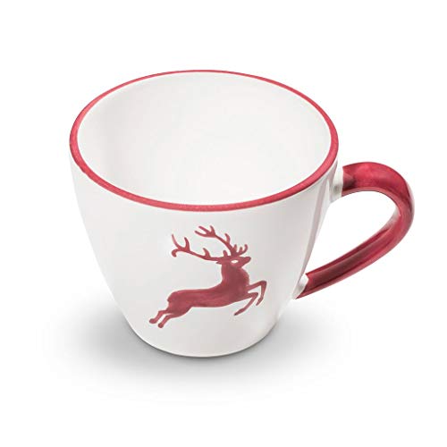 gmundner-keramik-kaffeetasse-gourmet-0-2-liter-bordeauxroter-hirsch image 4