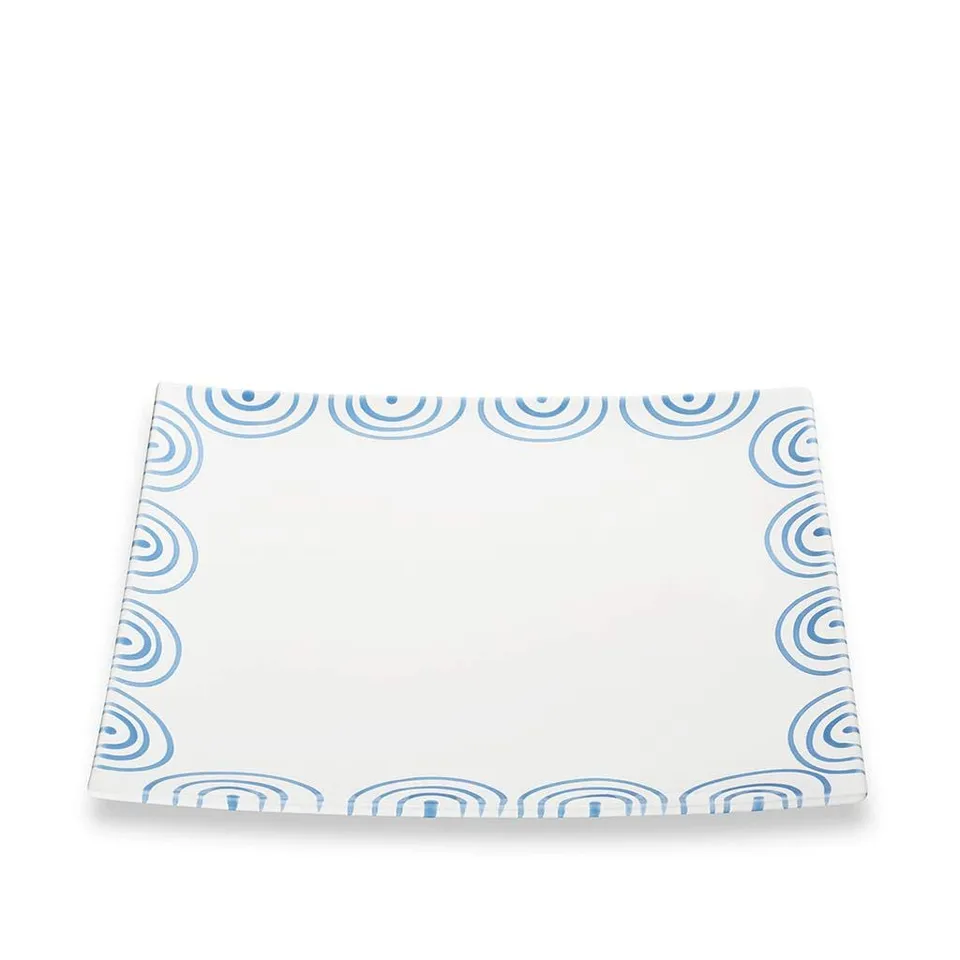 gmundner-keramik-platzteller-eckig-31-x-31-cm-blaugeflammt image 1