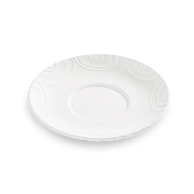 gmundner-keramik-wei-geflammt-unterteller-teetasse-maxima-18-cm-handgemacht-in-s image 1