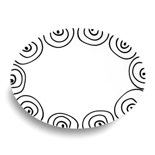 gmundner-keramik-schwarzgeflammt-platte-oval-28x21-cm image 4