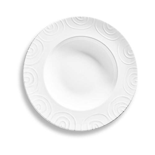 gmundner-keramik-pastateller-gourmet-29-cm-wei-geflammt image 5