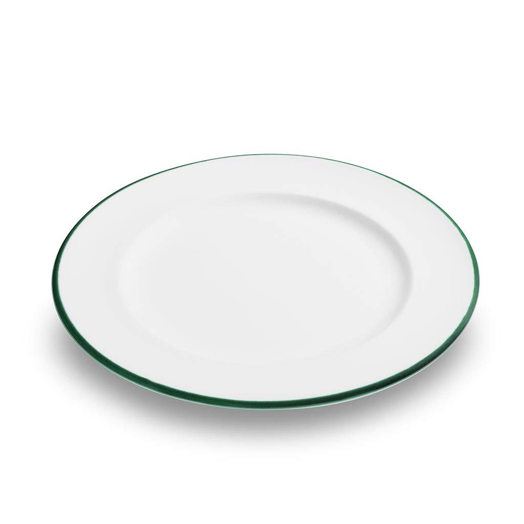 gmundner-keramik-dessertteller-gourmet-22-cm-dekor-gr-ner-rand-handgemacht-in-st image 1