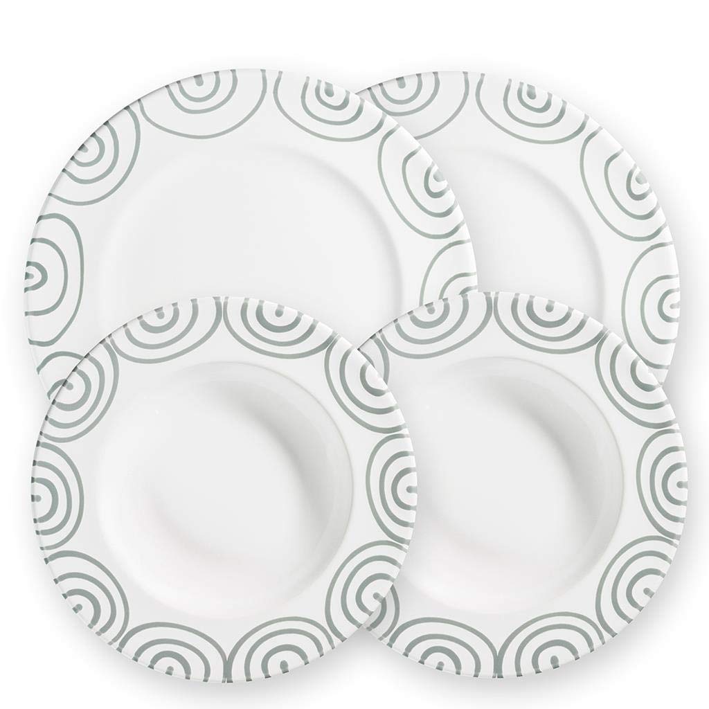 gmundner-keramik-dinner-for-two-gourmet-geschirrset-graugeflammt-2-x-suppentelle image 1