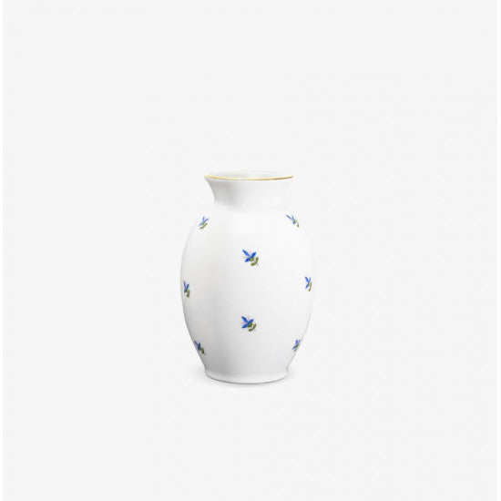 augarten-vase-ei-form-porzellanvase-mit-kornblumendekor image 1
