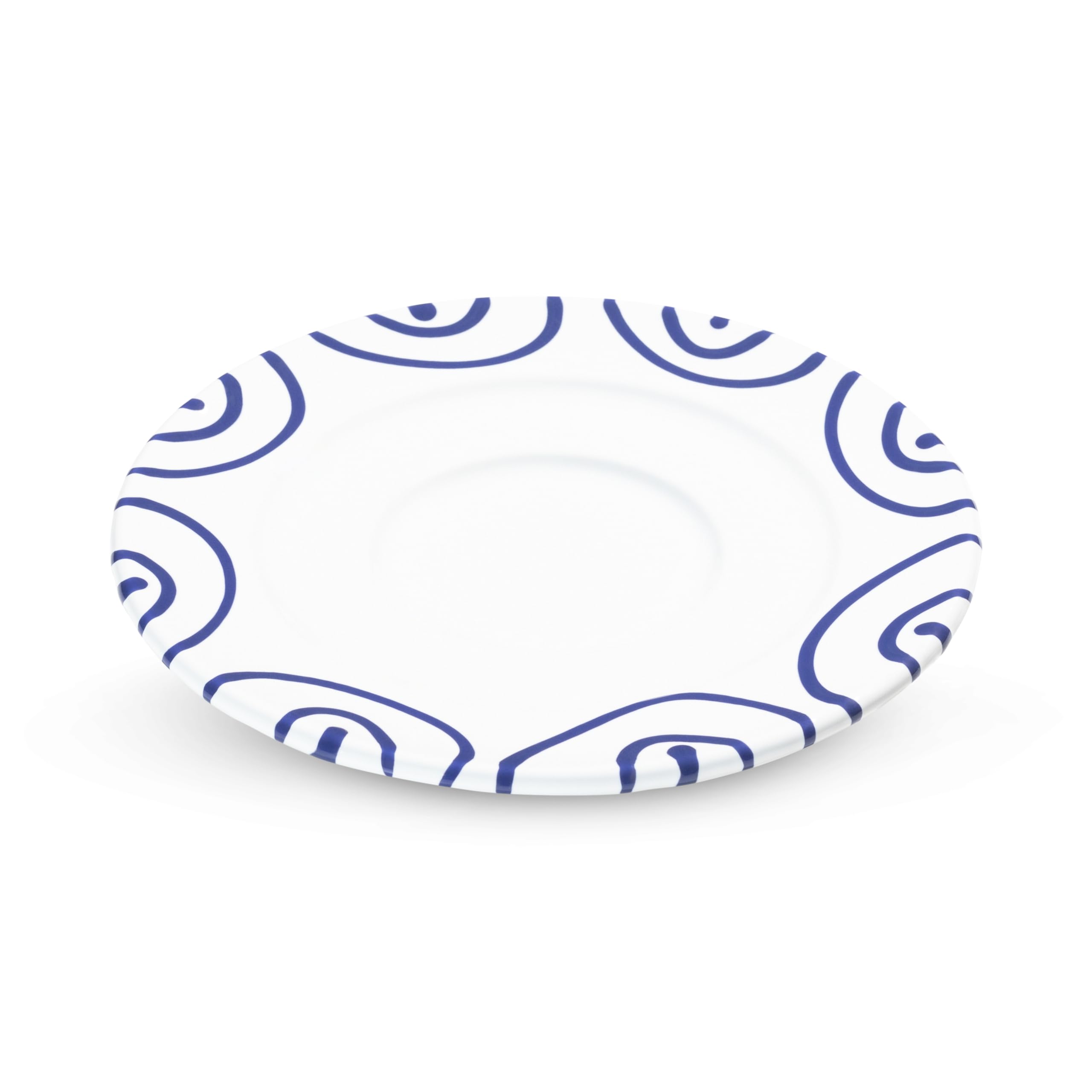 gmundner-keramik-dunkelblaugeflammt-unterteller-kaffee-gourmet-16-cm image 1