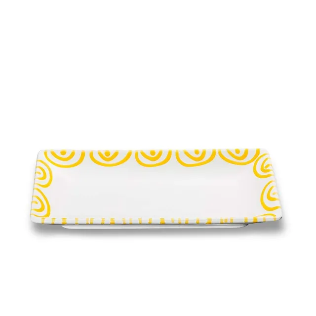 gmundner-keramik-snackschale-gelbgeflammt-22-x-11-cm-handgemacht-in-sterreich image 1