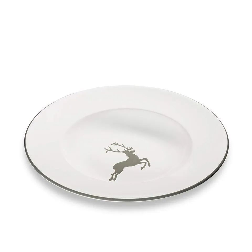 gmundner-keramik-pastateller-gourmet-29-cm-grauer-hirsch image 1