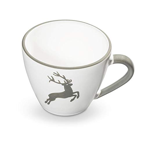 gmundner-keramik-cappuccino-tasse-gourmet-0-16-liter-grauer-hirsch image 3