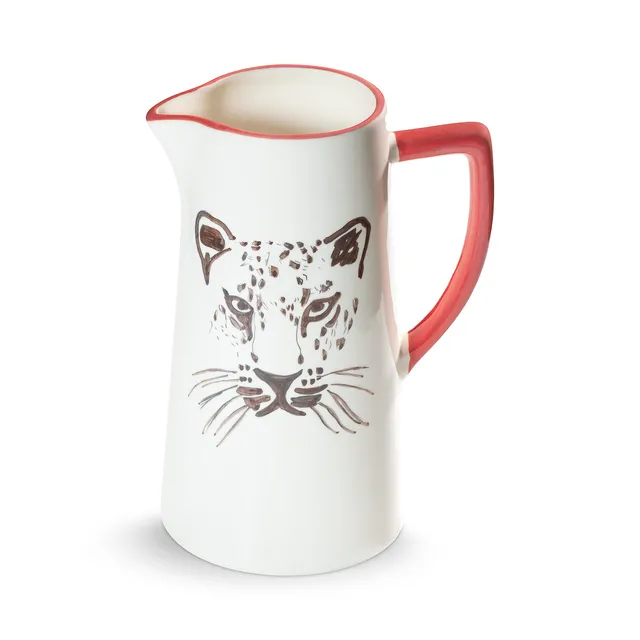 gmundner-keramik-leopard-wasserkrug-1-2-liter-handgemacht-in-d6sterreich image 1
