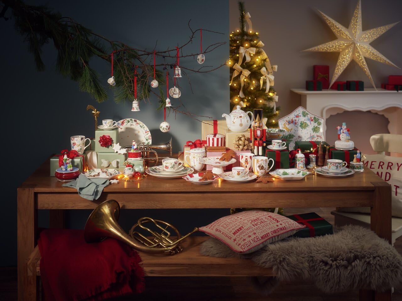 hutschenreuther-sammelkollektion-2025-weihnachtsspiele-sternschale-33-6-cm-rot-b image 2