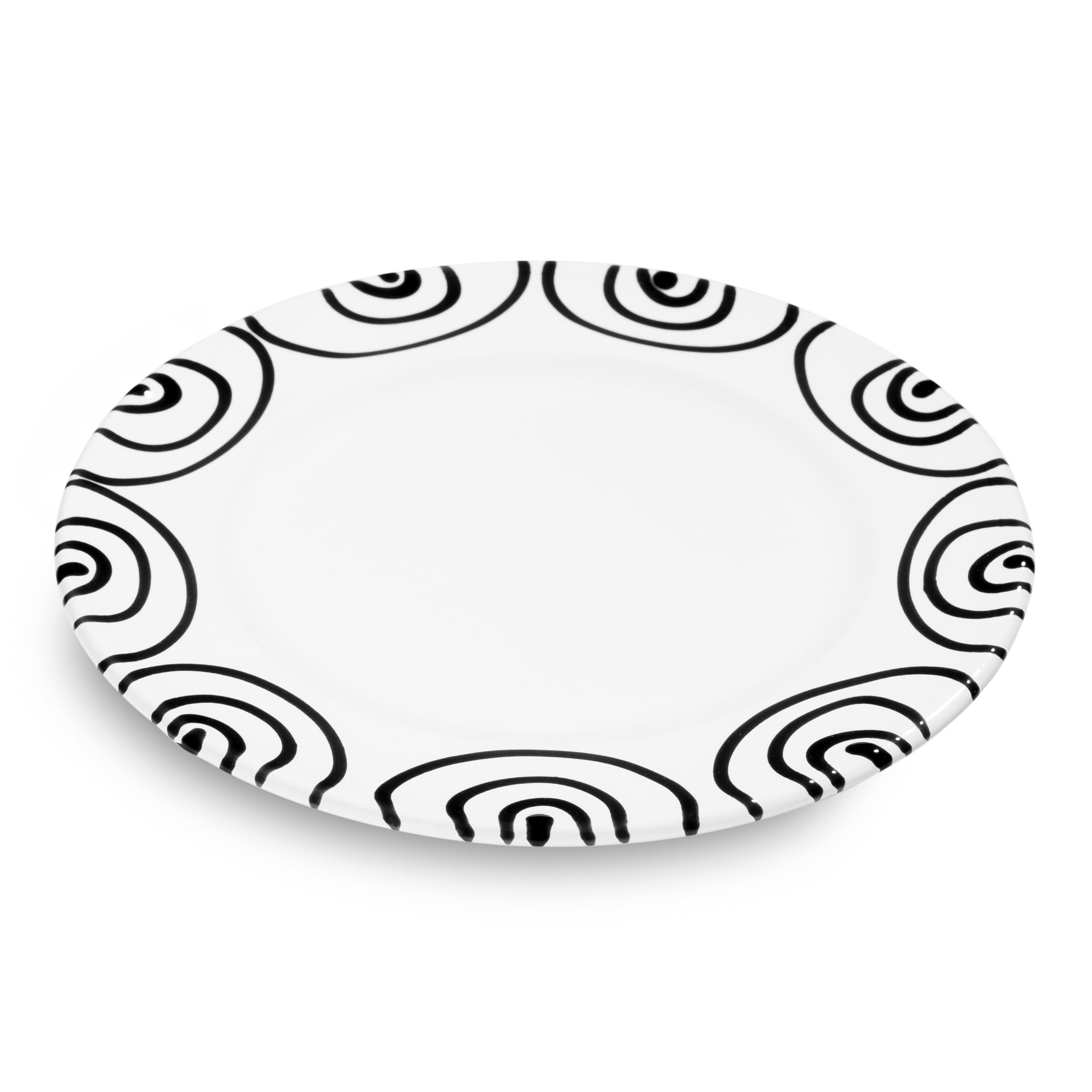 gmundner-keramik-schwarzgeflammt-dessertteller-gourmet-22-cm-handgemacht-in-ster image 1
