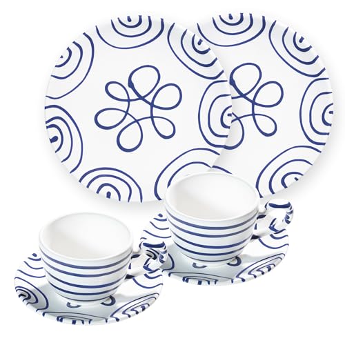 gmundner-keramik-fr-hst-ck-set-f-r-2-cup-dunkelblaugeflammt image 2