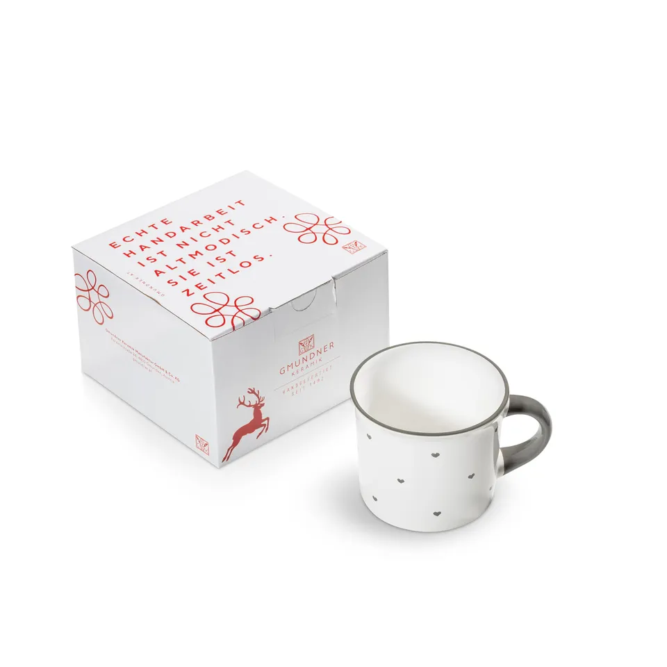 gmundner-keramik-herzerl-grau-kaffeeh3ce4ferl-glatt-0-24-liter-im-geschenkkarton image 1