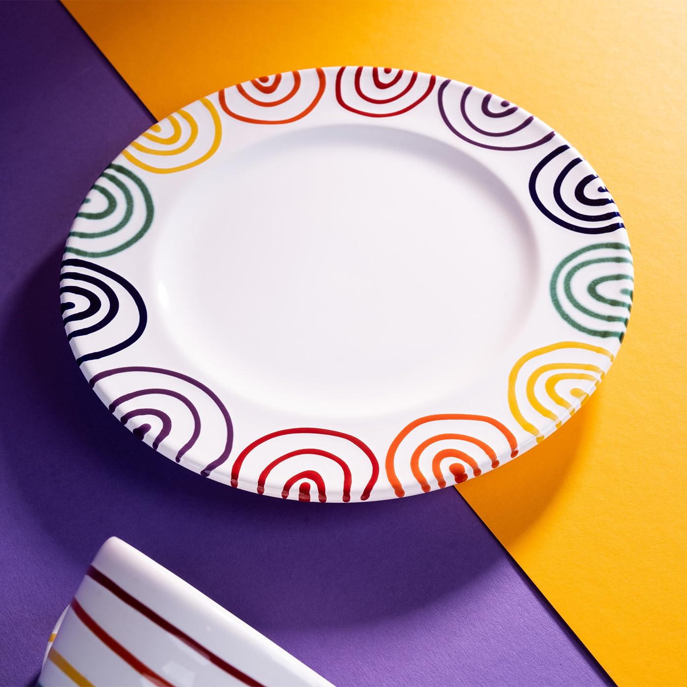 gmundner-keramik-regenbogen-dessertteller-gourmet-22-cm-handgemacht-in-sterreich image 4