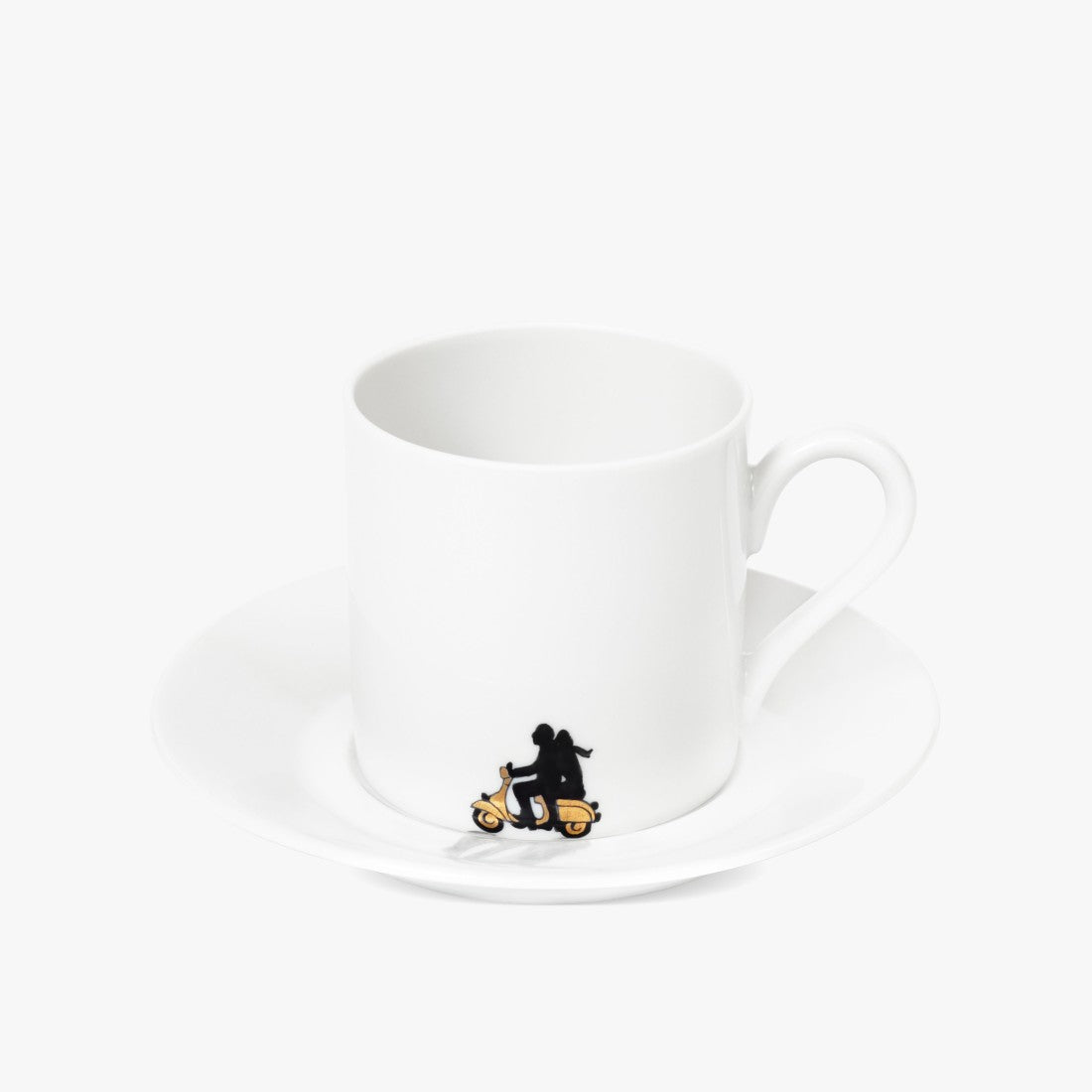 augarten-espressotasse-paar-auf-vespa-menschen-dekor-sp-lmaschinenfest image 1