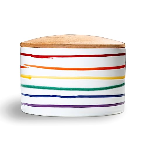 gmundner-keramik-vorratsdose-mit-holzdeckel-regenbogen-geflammt-h-he-9-5-cm-hand image 4