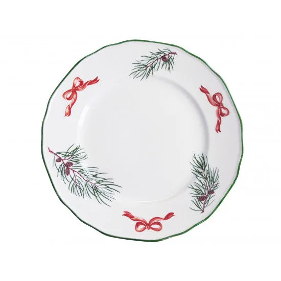 augarten-speiseteller-f-hrenbruch-mit-roter-masche-28-cm-form-belvedere image 1