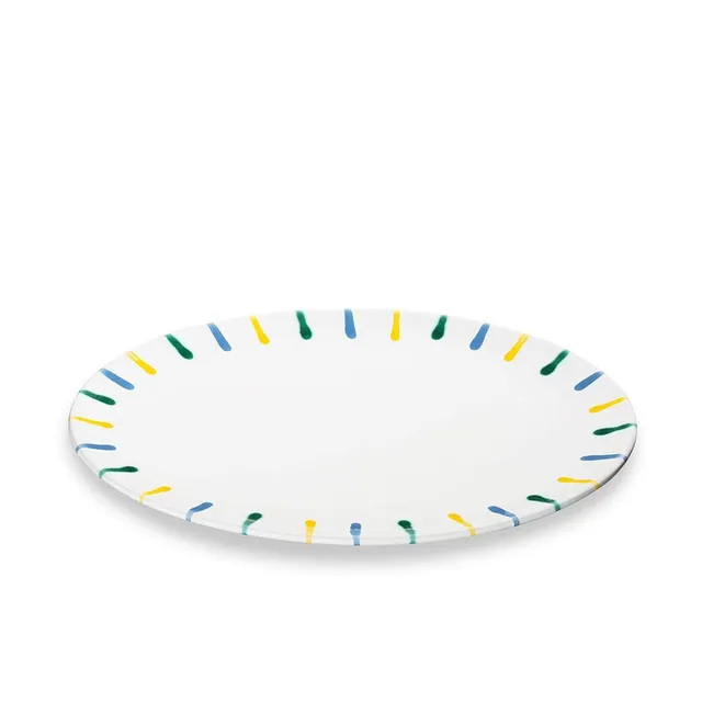 gmundner-keramik-platte-oval-buntgeflammt-28-x-21-cm-handgemacht-in-sterreich image 1