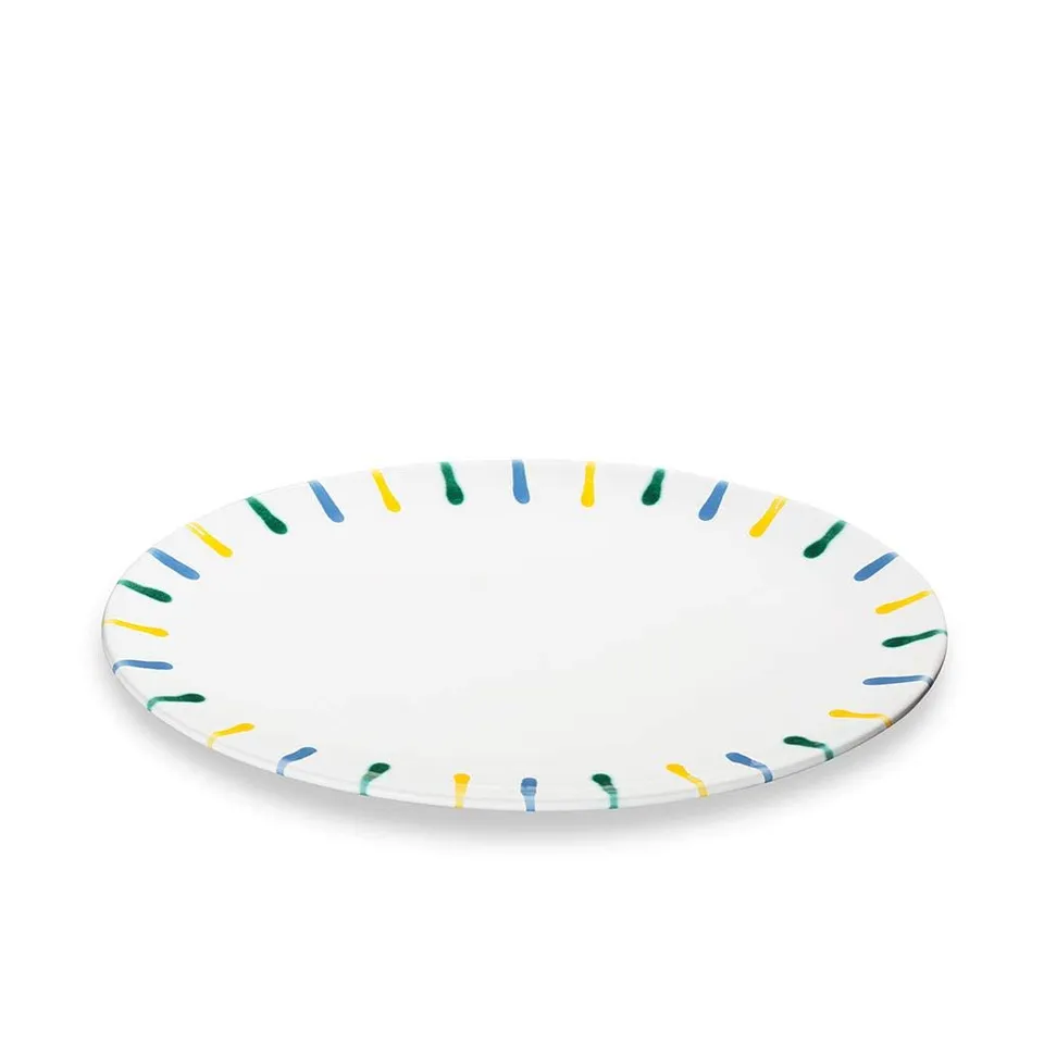 gmundner-keramik-platte-oval-buntgeflammt-28-x-21-cm-handgemacht-in-sterreich image 1