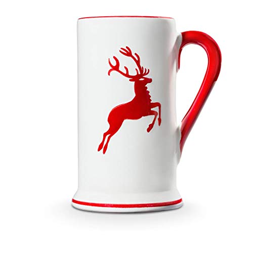 gmundner-keramik-bierkrug-0-3-liter-rubinroter-hirsch-handgemacht-in-sterreich image 5