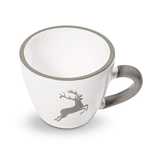 gmundner-keramik-espressotasse-gourmet-0-06-liter-grauer-hirsch image 4