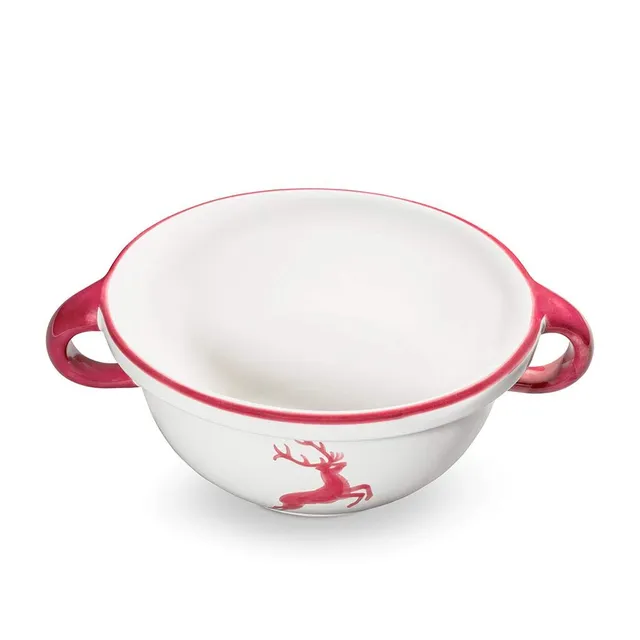 gmundner-keramik-weitling-0-6-liter-bordeauxroter-hirsch-handgemachte-keramik-au image 1