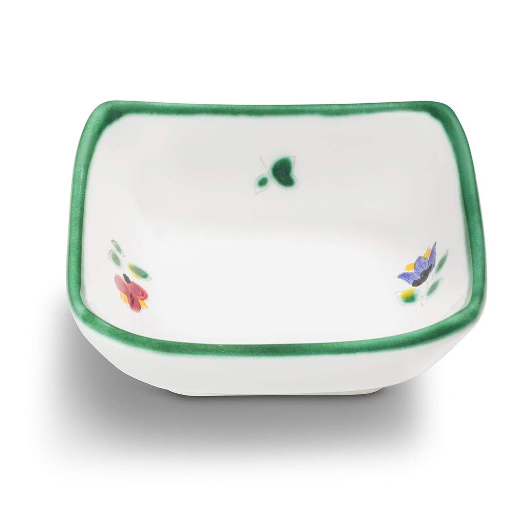 gmundner-keramik-sch-lchen-quadratisch-9-x-9-cm-streublumen image 1
