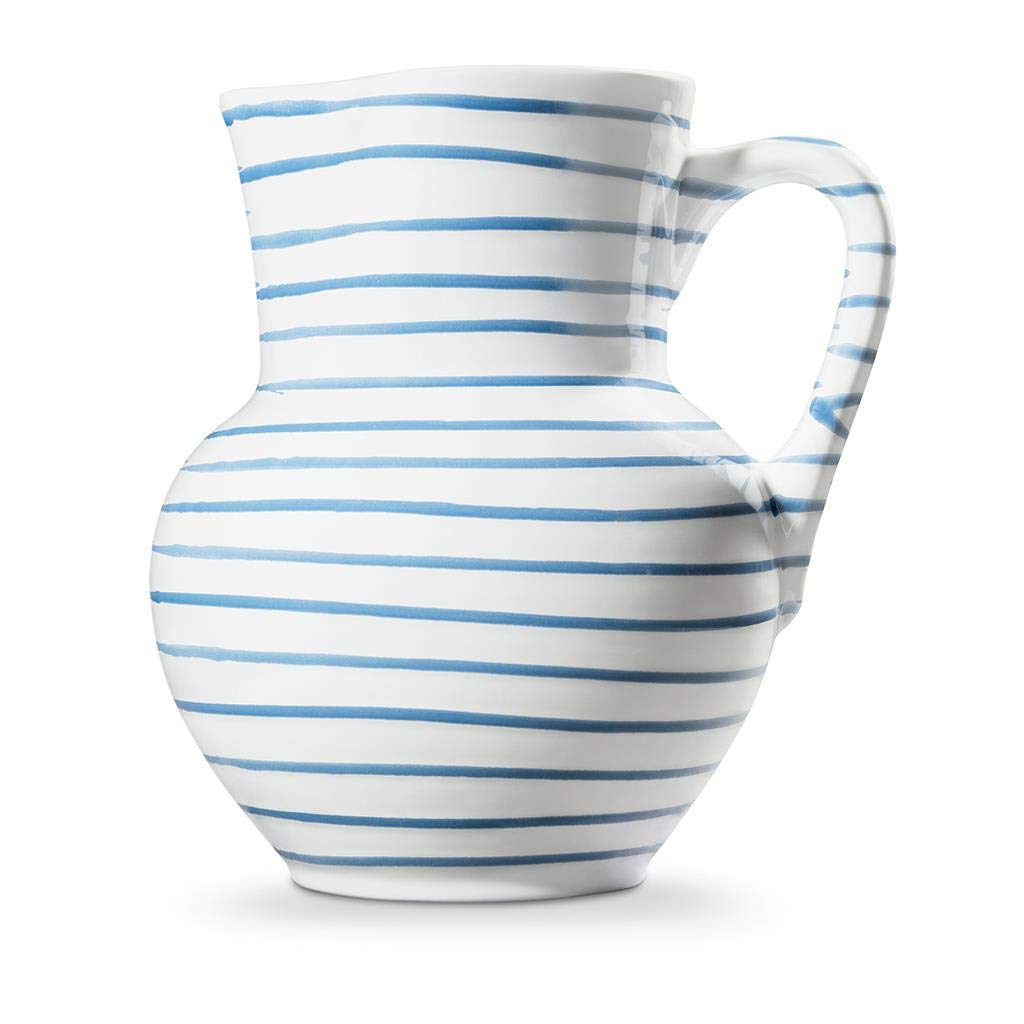 gmundner-keramik-krug-wiener-form-blaugeflammt-1-5-liter image 2
