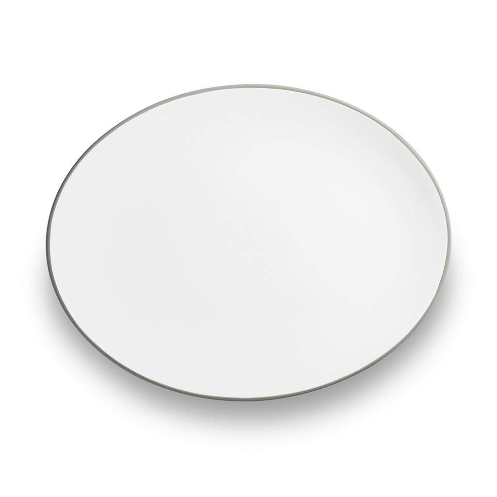 gmundner-keramik-platte-oval-grauer-rand-33-x-26-cm-handgemacht-in-sterreich image 2