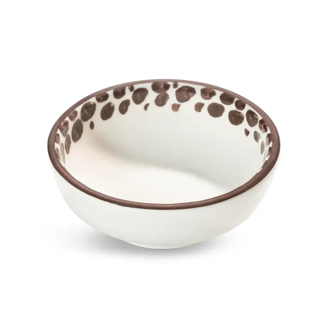 gmundner-keramik-etosha-braun-dip-sch-lchen-9cm-handgemacht-in-sterreich image 1