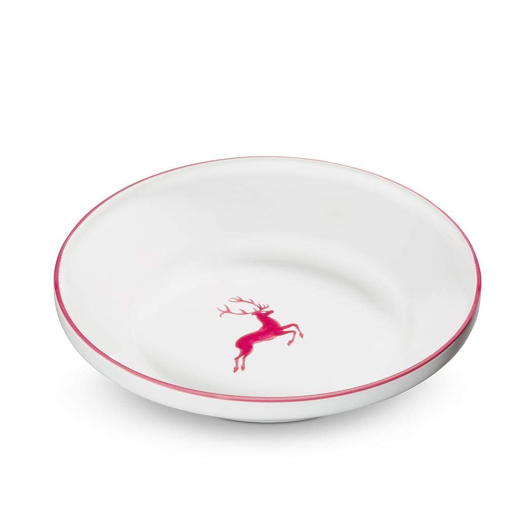 gmundner-keramik-reifsch-ssel-ohne-henkel-32-cm-bordeauxroter-hirsch image 1