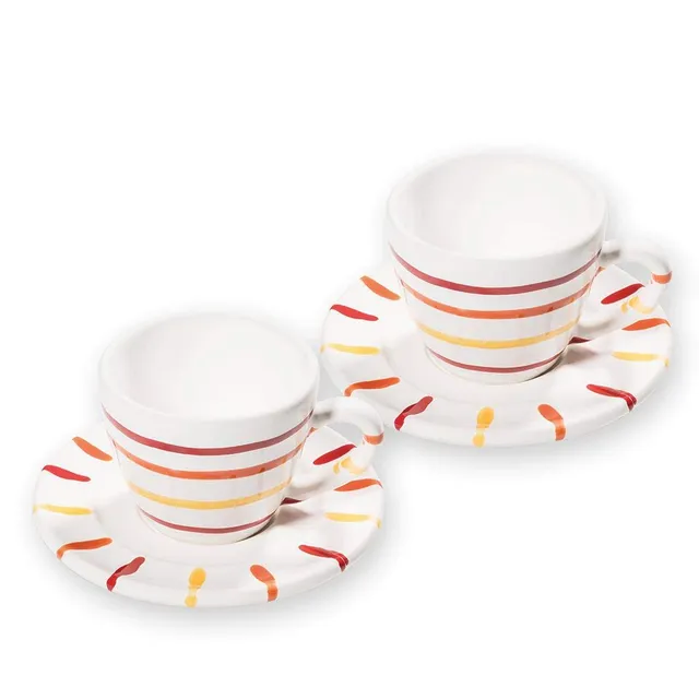 gmundner-keramik-landlust-espresso-f-r-2-gourmet-geschirrset-4-teilig image 1