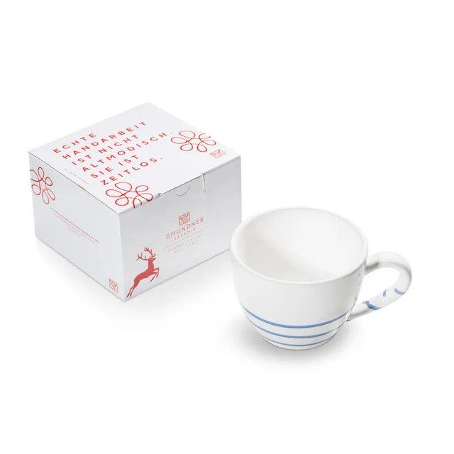 gmundner-keramik-pur-geflammt-blau-teetasse-maxima-in-geschenkbox image 1