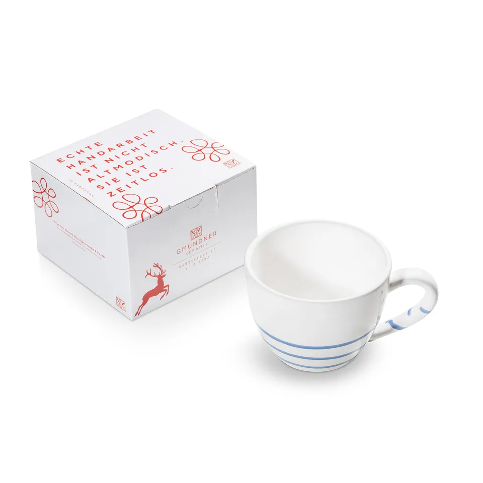 gmundner-keramik-pur-geflammt-blau-teetasse-maxima-in-geschenkbox image 1